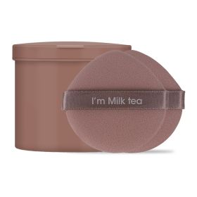 Non Latex Dry Wet BB Cream Round Sponge Powder Puff Makeup Tool (Option: Coffee-Water droplet)