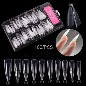 Nail Extension Glue Nail Mold Paperless Holder (Option: 100Piece Extended Nail Mold)