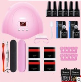 Nail Gel Polish Set Kit Art Manicure UV DIY Tools 36W (Option: 6Colors)