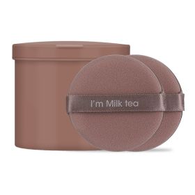 Non Latex Dry Wet BB Cream Round Sponge Powder Puff Makeup Tool (Option: Coffee-Circular)