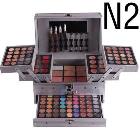 Multifunctional Makeup Artist Special Makeup Kit Eye Shadow Plate (Option: N2 Silver)