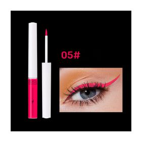 Quick Drying Water-soluble Color Luminous UV Eyeliner Liquid Pen (Color: Red)