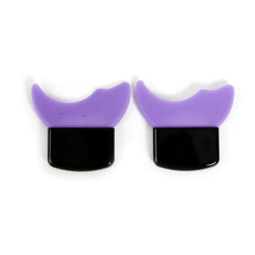 Mascara Baffle Eye Makeup Auxiliary Instrument (Option: 7001 Purple-2PCS)