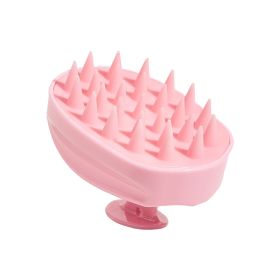 Shampoo Comb Dandruff Removal And Hair Washing Tool (Color: Pink)