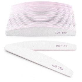 Nail File Gray Double Sided Polishing Strip True Nail Trimming Tool (Option: Hal fmoon)