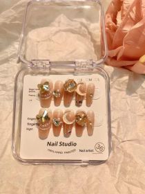 Wearing Sun Protection Detachable False Nails (Option: Luoshen Girl New Ladder-L)