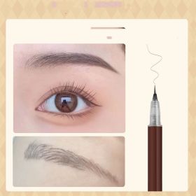 Waterproof And Colorfast Eyeliner Pen (Color: Grey)