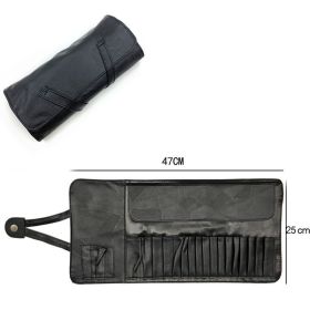 Leather-type High-grade Beige Black Portable Empty Bag (Option: 18hole rice white empty bag)