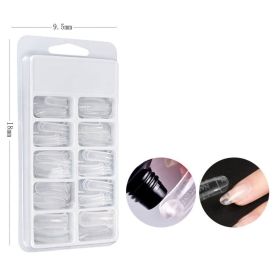 Nail Extension Glue Nail Mold Paperless Holder (Option: 100pcs in white box)