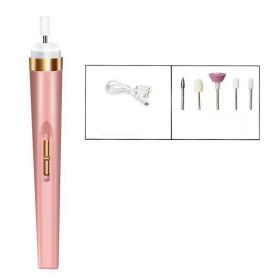 Nail Electric Polishing Machine Professional (Option: Pink-USB)