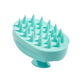 Shampoo Comb Dandruff Removal And Hair Washing Tool (Color: Green)