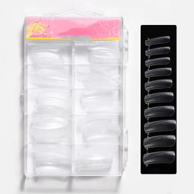 Nail Extension Glue Nail Mold Paperless Holder (Option: 100pcs in transparent box)